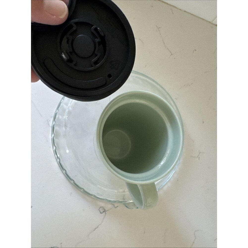 Starbucks Christmas Coffee Mug 2020 Light Mint Green w/ Trees 12oz. PreOwned - Picture 10 of 11